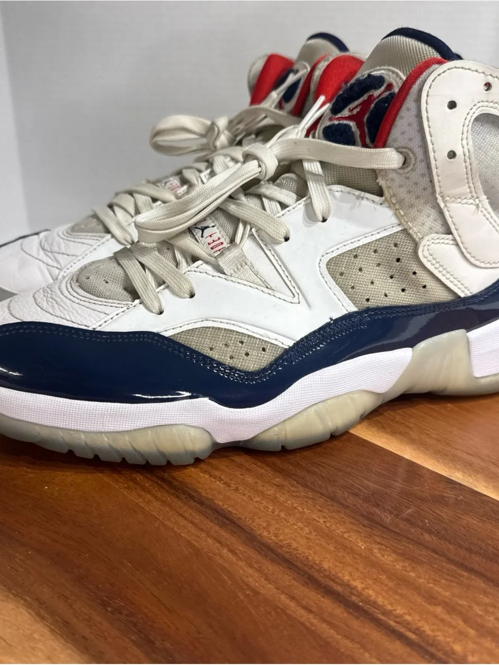 Nike Air Jordan Jumpman Two Trey USA White Navy Red DO1925-102 Men’s Size 10